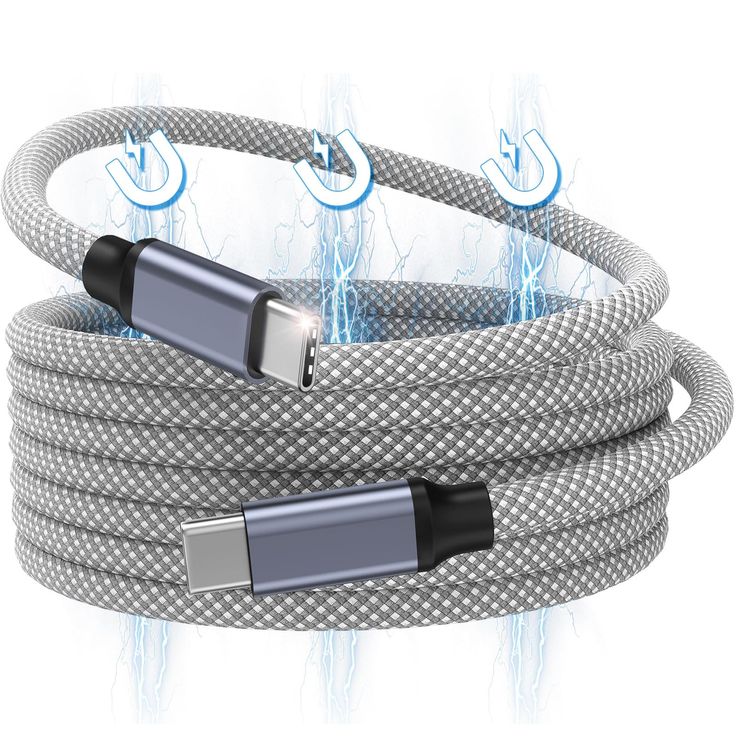 magtame usb c cable 240w magnetic usb c to usb c cables 5ft 5a nylon braided fast charging type c cable for phone 15 15 pro 15 pro max for samsung.jpeg
